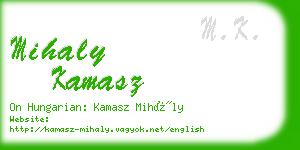 mihaly kamasz business card